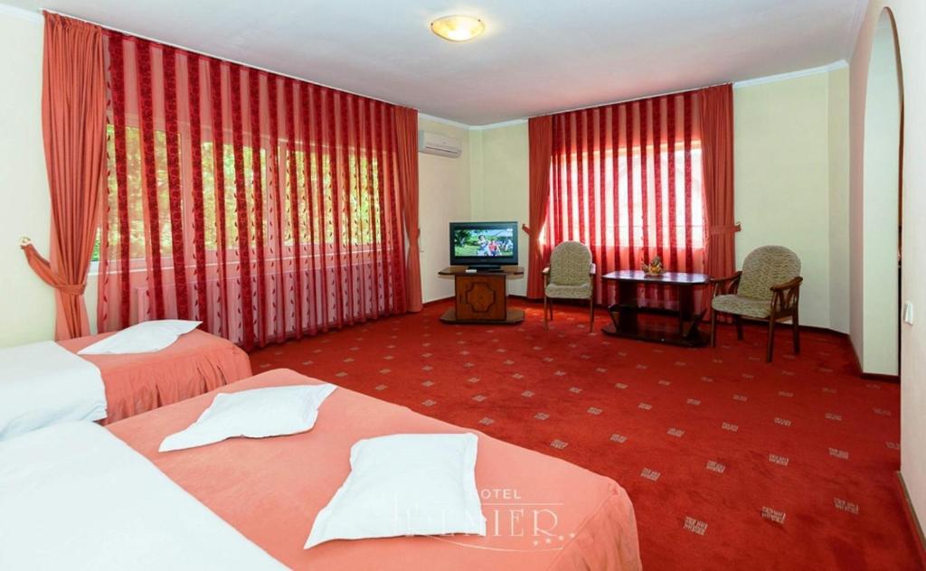 Postel nebo postele na pokoji v ubytování Hotel Premier