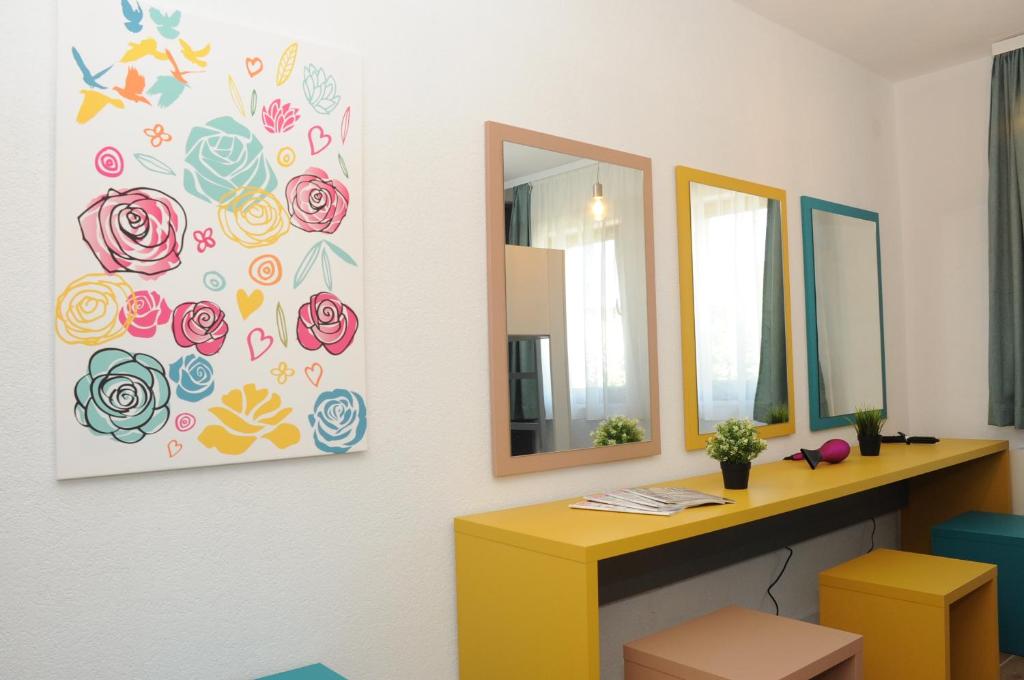 TV a/nebo společenská místnost v ubytování Hostel Kucha