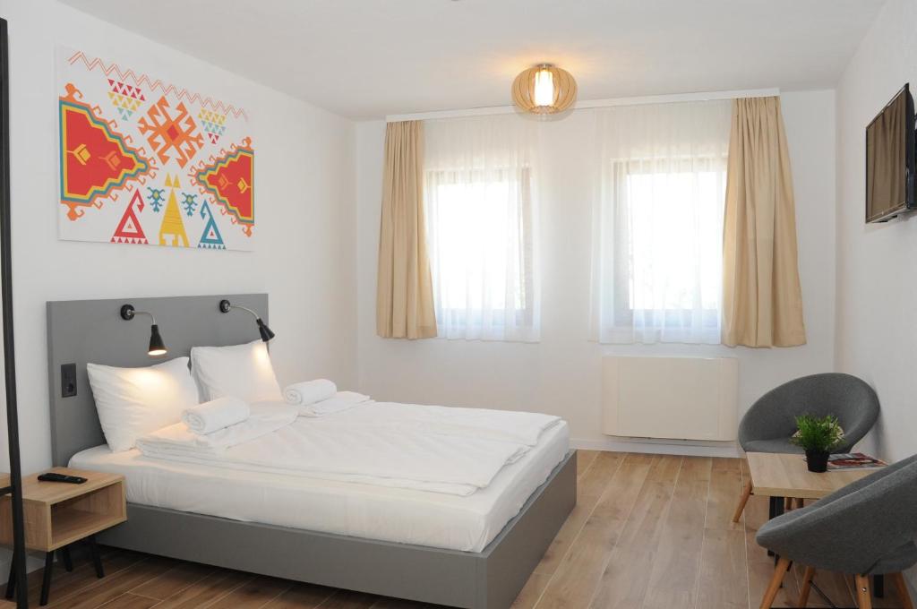 Postel nebo postele na pokoji v ubytování Hostel Kucha