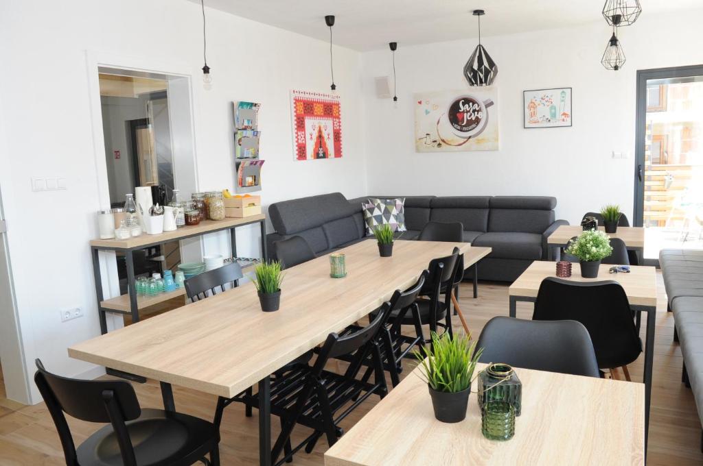 Posezení v ubytování Hostel Kucha