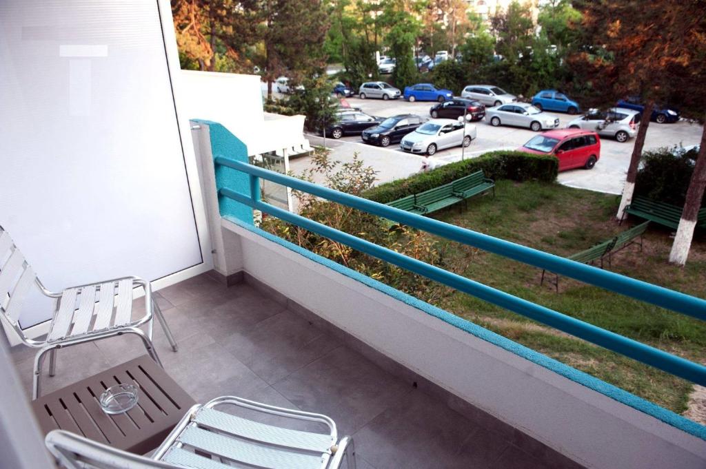 Balkón nebo terasa v ubytování Hotel Favorit