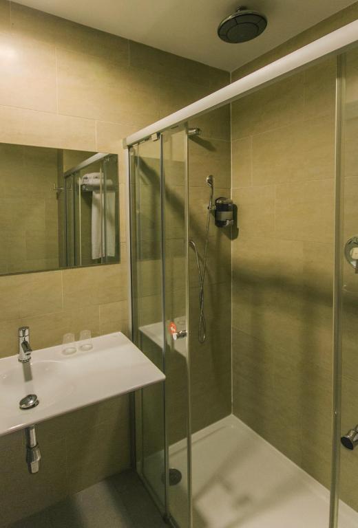 Koupelna v ubytování Hotel H2 Avila