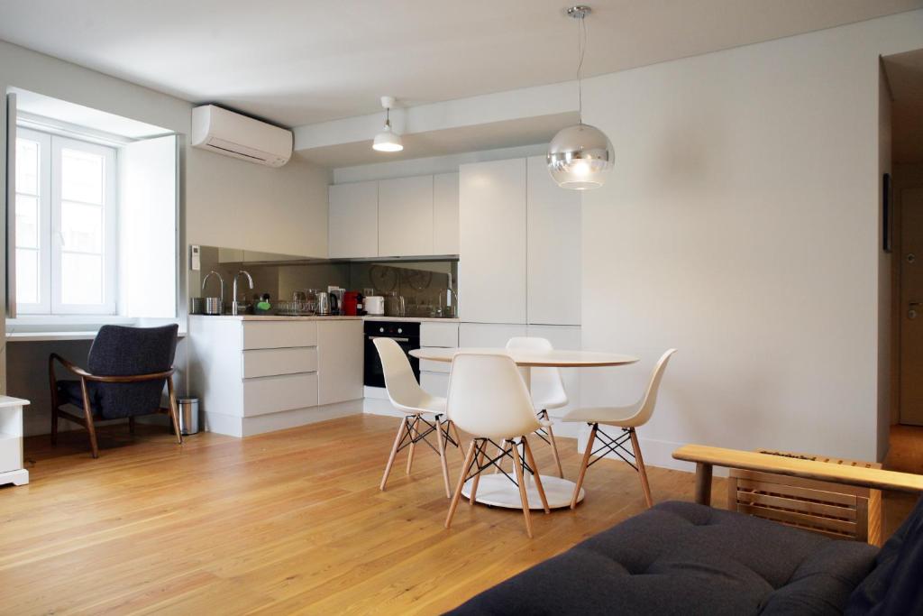 Kuchyň nebo kuchyňský kout v ubytování Boavista Bike Apartment