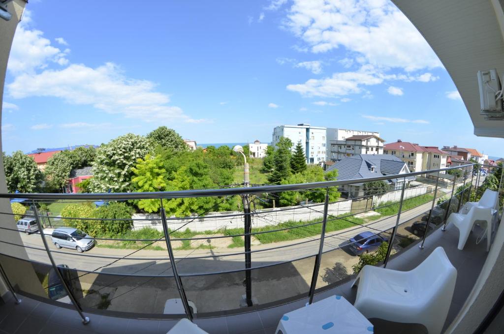 Balkón nebo terasa v ubytování Razvan Holiday