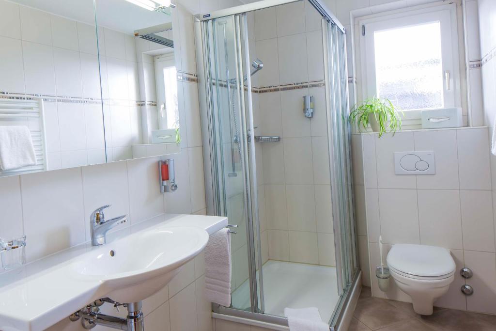 Koupelna v ubytování Hotel Excelsior