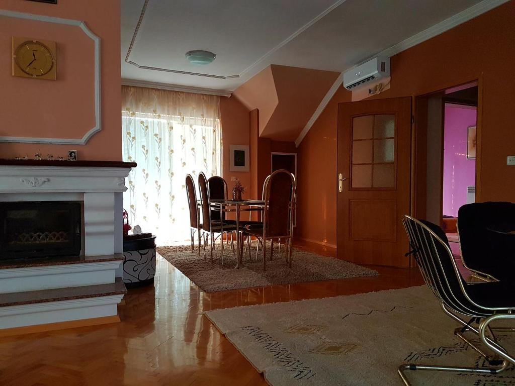 Posezení v ubytování Apartment Cace
