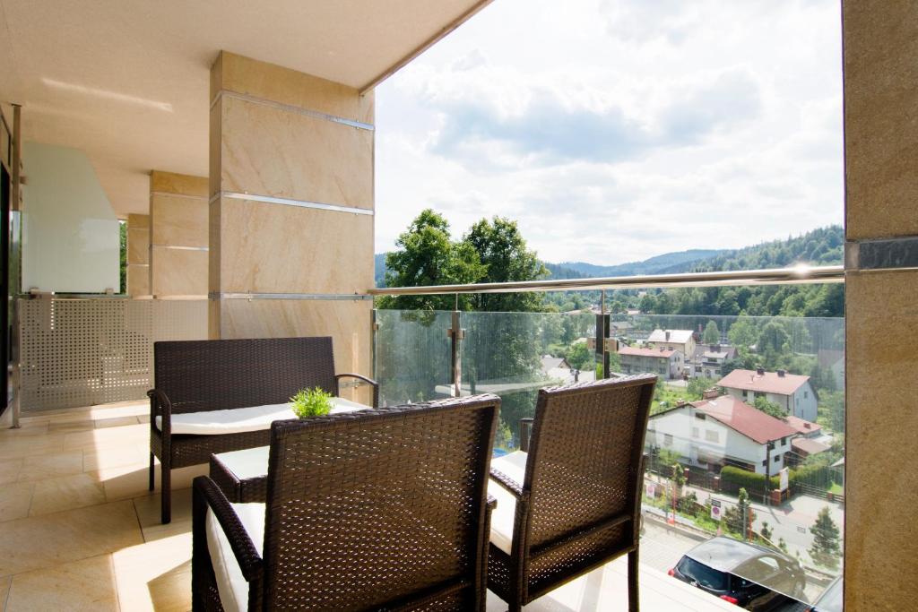 Výhľad na hory alebo výhľad na hory priamo z apartmánu