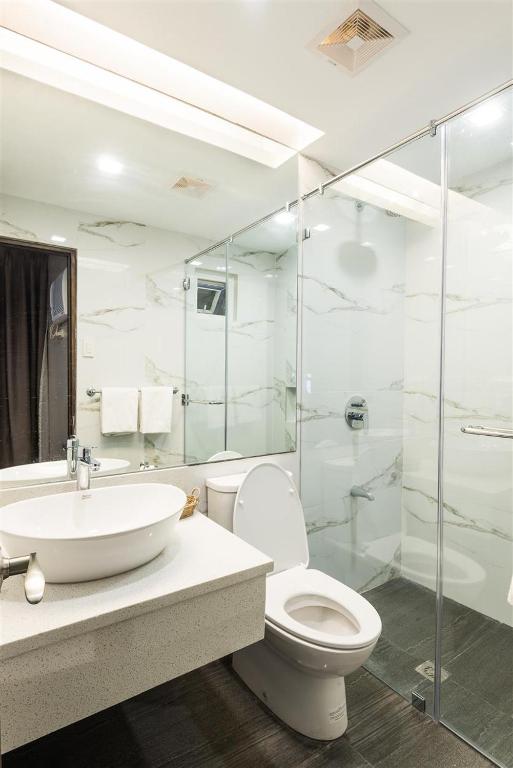 Koupelna v ubytování Lenox Hotel