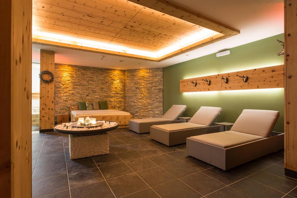 Posezení v ubytování Verwöhnhotel Wildspitze