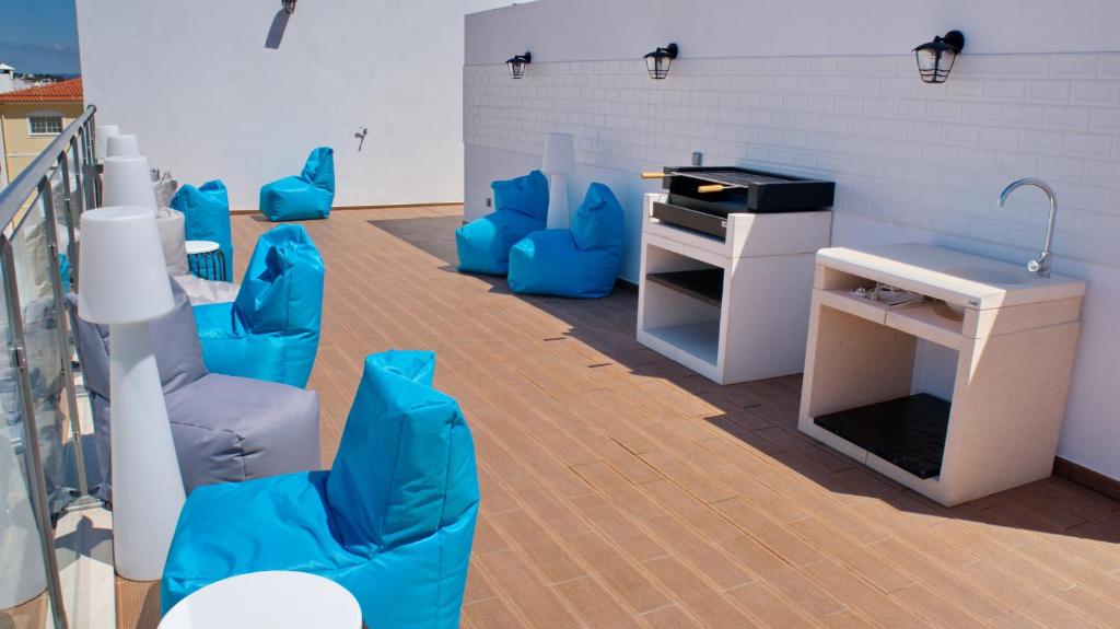 Posezení v ubytování Topcity Hostel & Suites