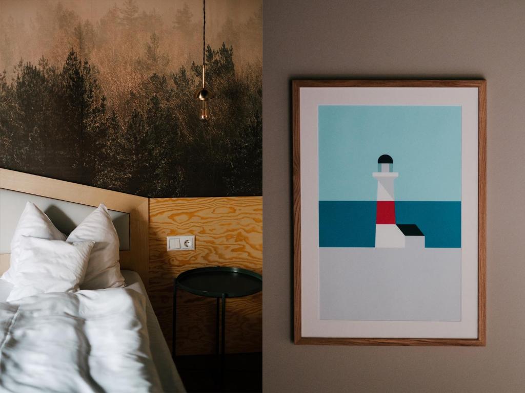 Postel nebo postele na pokoji v ubytování Avenon Privat-Hotel Am Steinberg