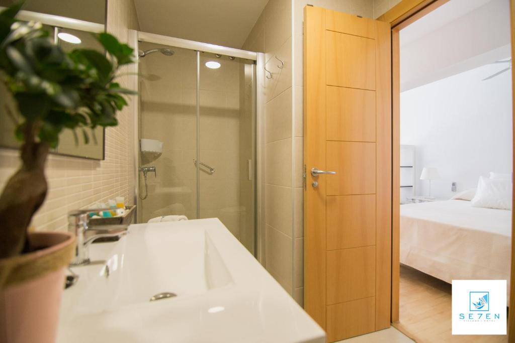 Kúpeľňa v ubytovaní Apartamentos Seven Village
