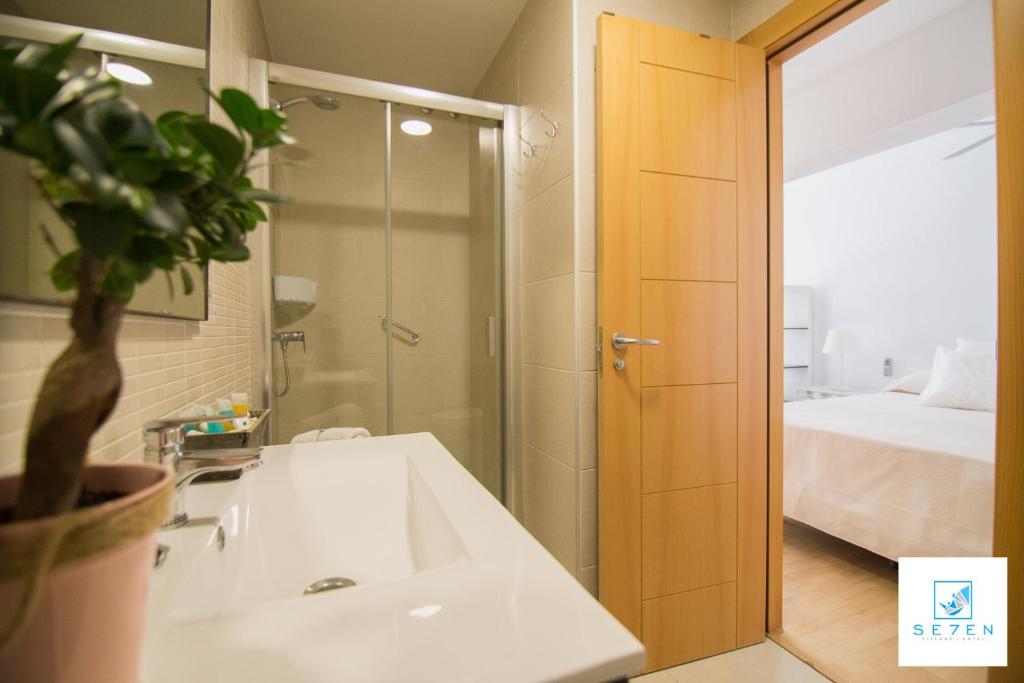 Kúpeľňa v ubytovaní Apartamentos Seven Village