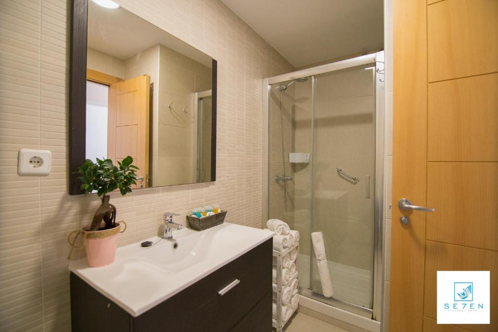 Kúpeľňa v ubytovaní Apartamentos Seven Village
