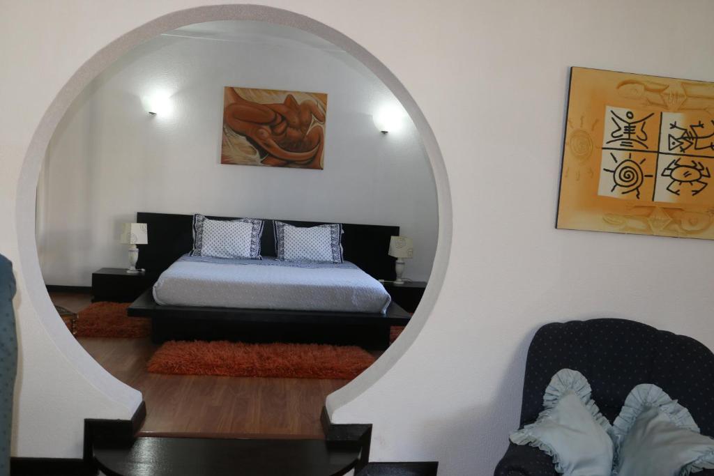 Postel nebo postele na pokoji v ubytování Casa Teresinha