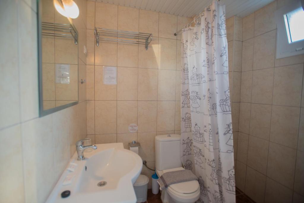 Koupelna v ubytování Fragiskos Hotel