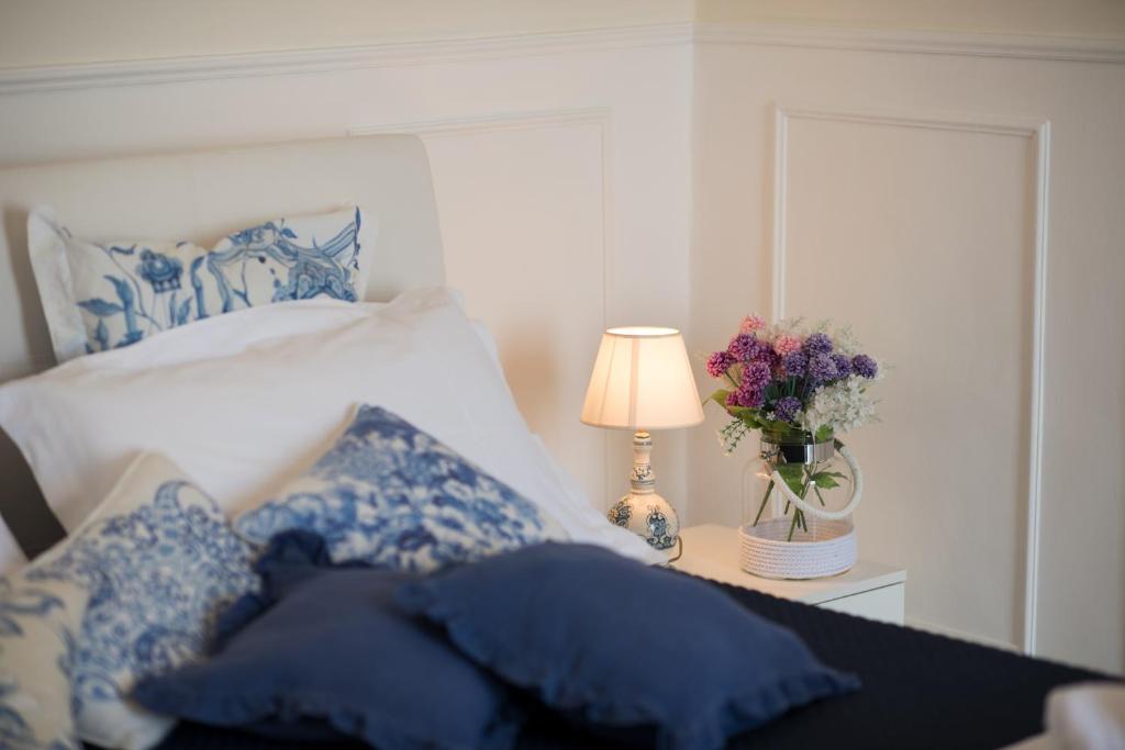 Cama ou camas em um quarto em Residence Mareluna - Amalfi Coast