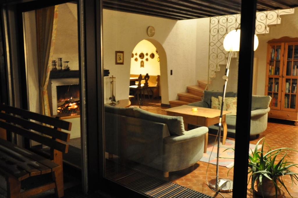 Posezení v ubytování Landhaus Blaubeerhügel
