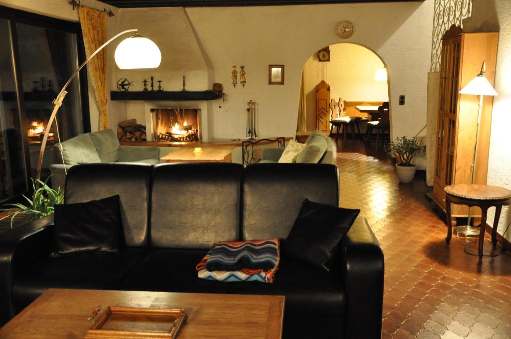 Posezení v ubytování Landhaus Blaubeerhügel