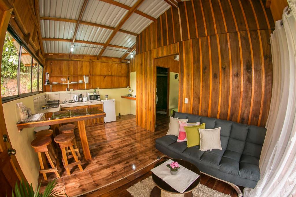 Kuchyň nebo kuchyňský kout v ubytování Cabañas del Lago