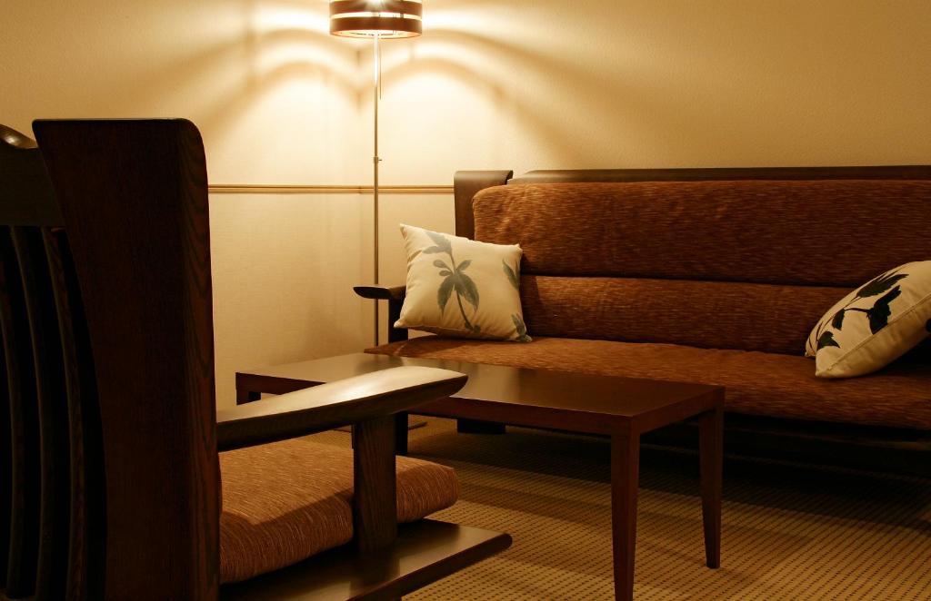 Posezení v ubytování Nakao Kogen Hotel Kazaguruma