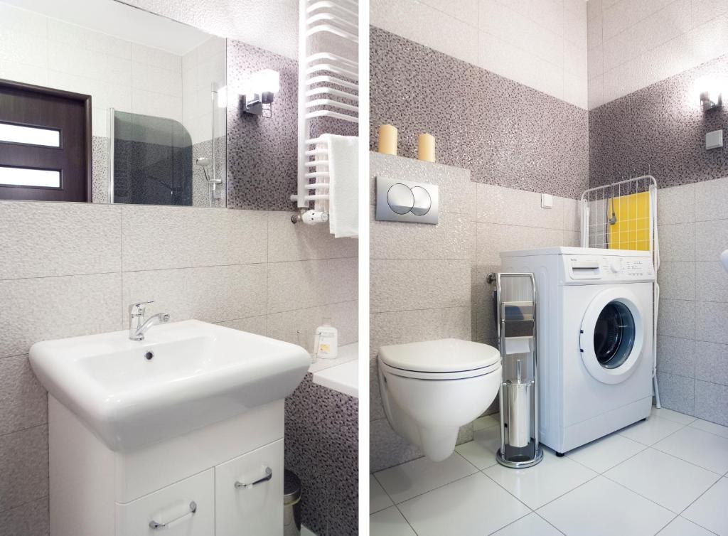 Kúpeľňa v ubytovaní Cracow Stay Apartments