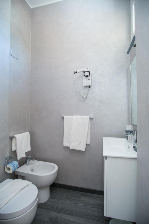 Koupelna v ubytování Hotel La Torraccia