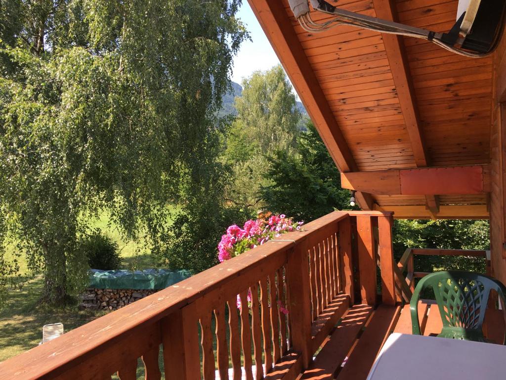 Balkón alebo terasa v ubytovaní Apartment in St. Jakob im Rosental