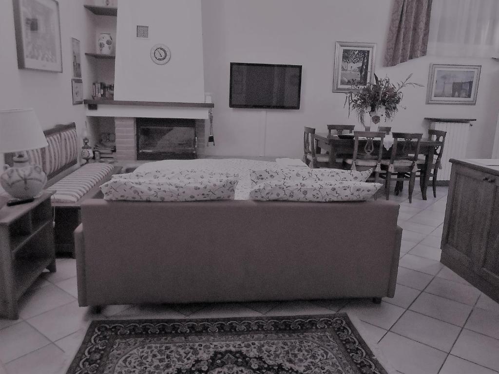 TV a/nebo společenská místnost v ubytování B&B Anna