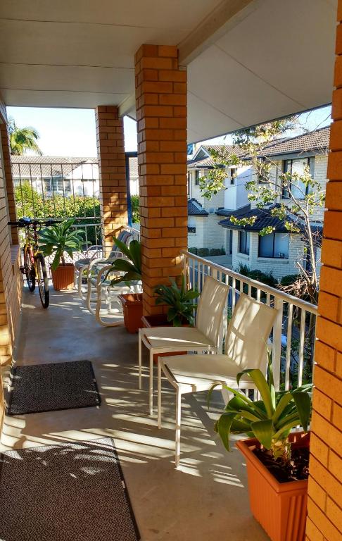 Balkón nebo terasa v ubytování Bosuns Inn Motel