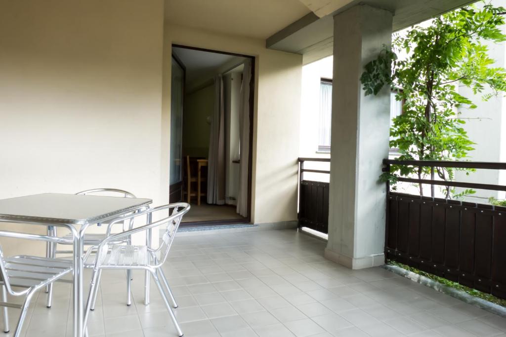 Balkon lub taras w obiekcie Hotel Valdotain