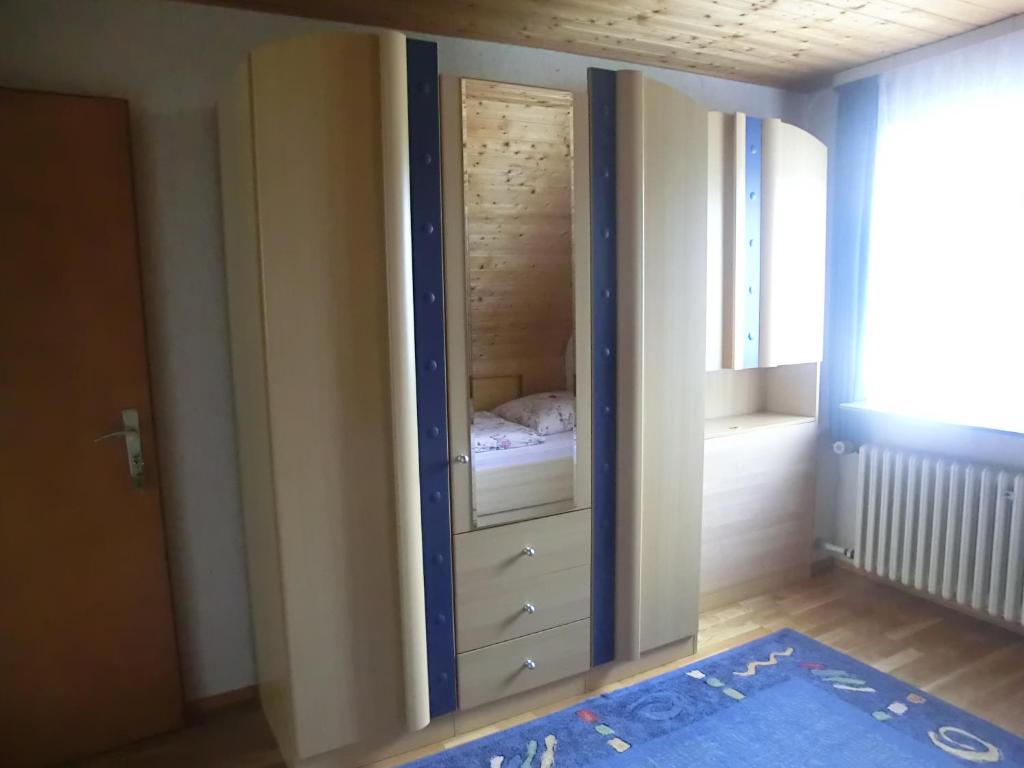 Postel nebo postele na pokoji v ubytování Omas kleines Hexenhaeusle