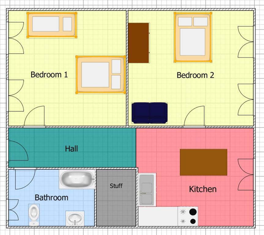 Plan piętra w obiekcie Historic Centre Apartments IV