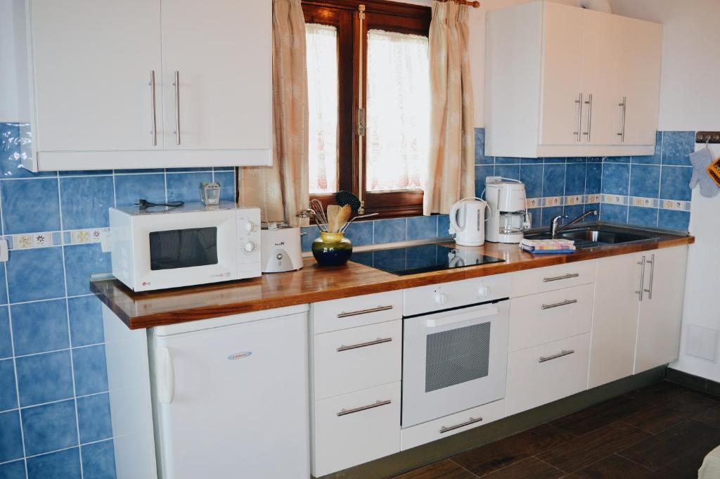 Kuchyň nebo kuchyňský kout v ubytování Apartments Finca El Rincón