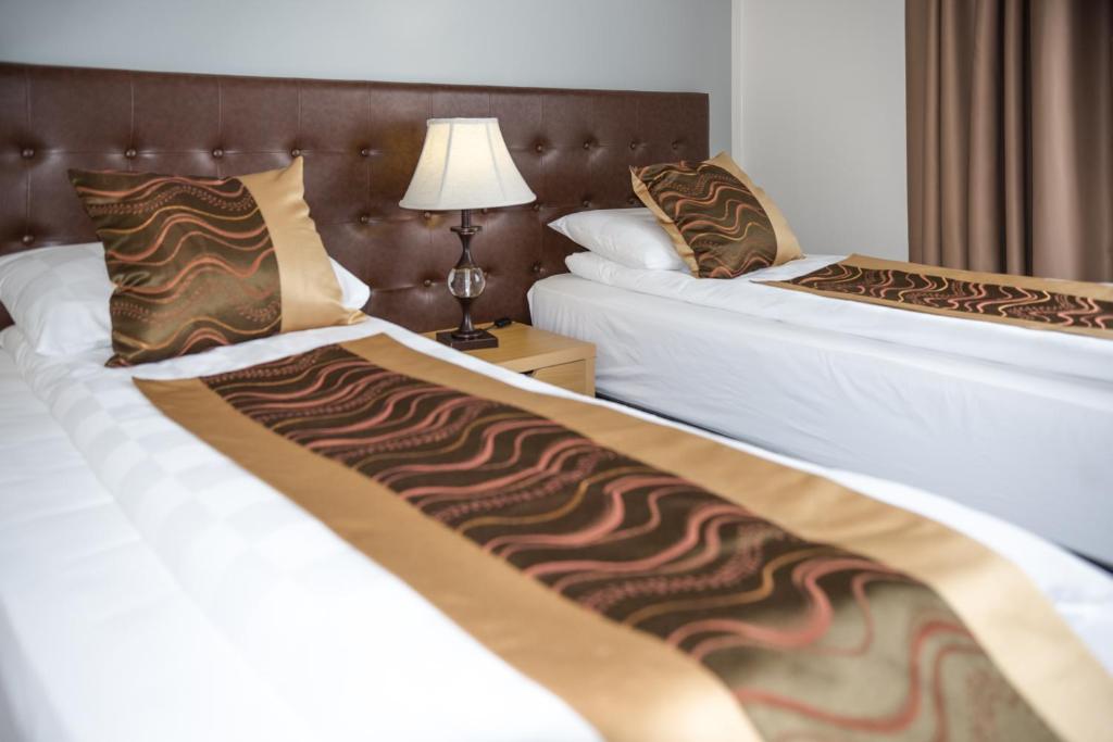 Postel nebo postele na pokoji v ubytování Hotel Jazz - By Keflavik Airport - Reykjavik - Iceland