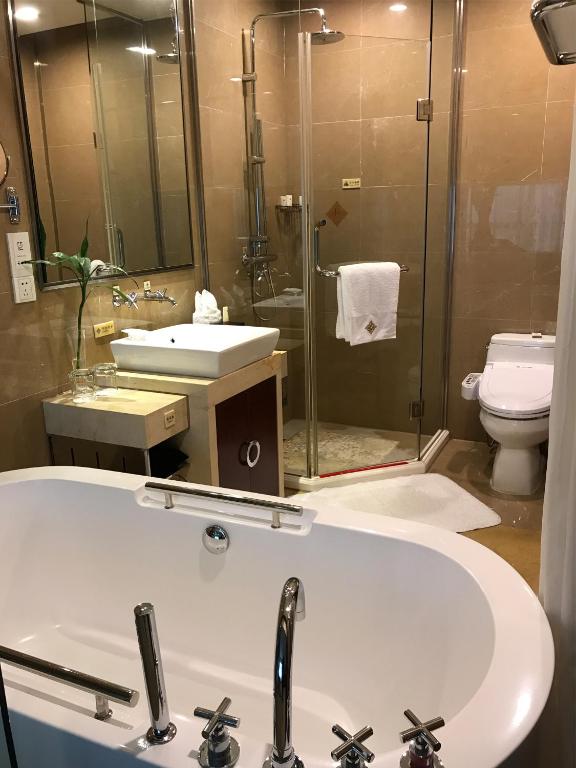 Koupelna v ubytování Hongrui Jinling Grand Hotel Hefei
