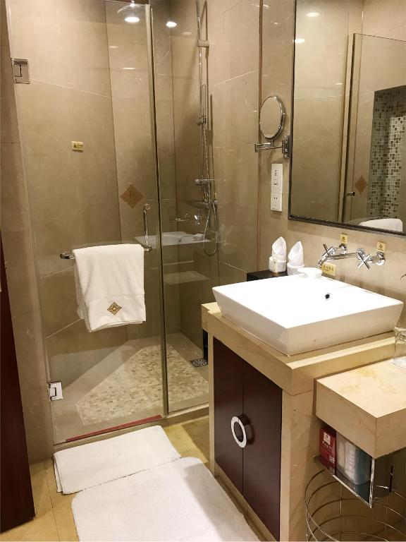 Koupelna v ubytování Hongrui Jinling Grand Hotel Hefei