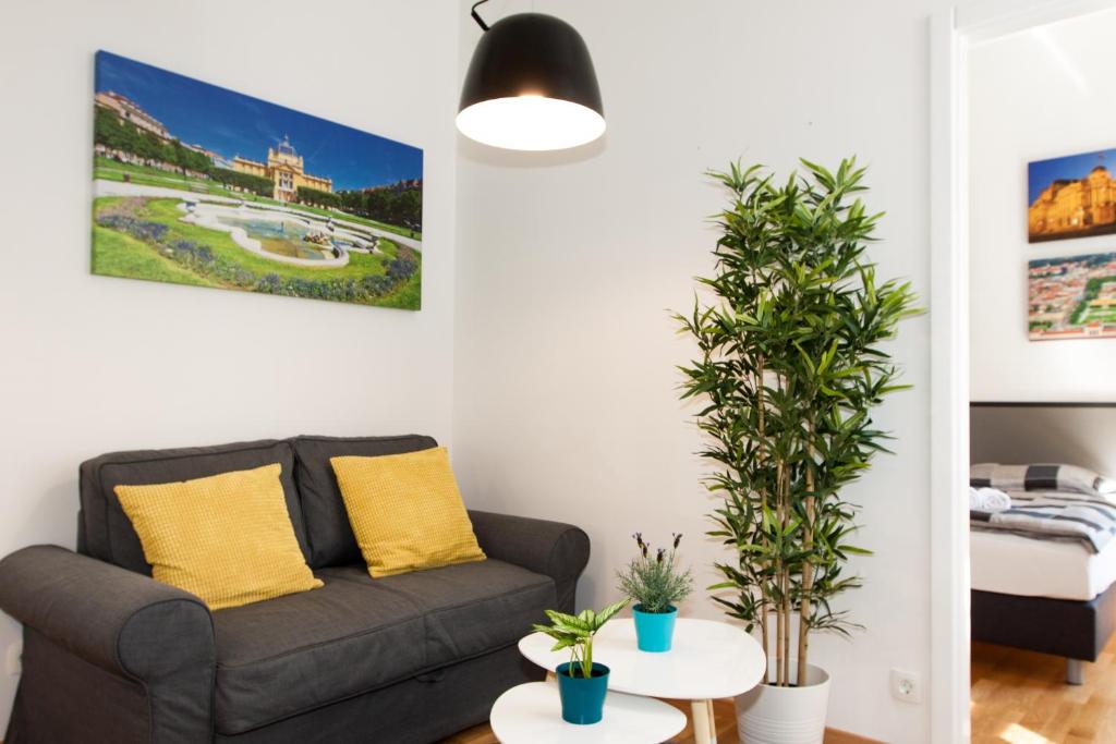 Posezení v ubytování LOOX apartments Hatzova