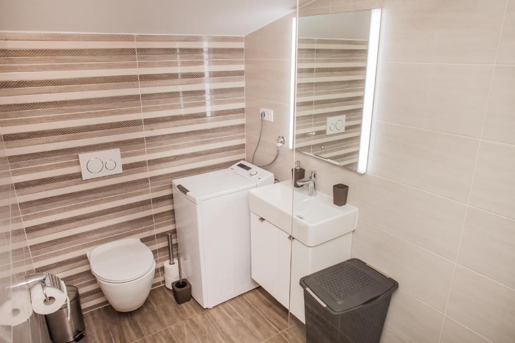 Koupelna v ubytování Apartments Villa Matea