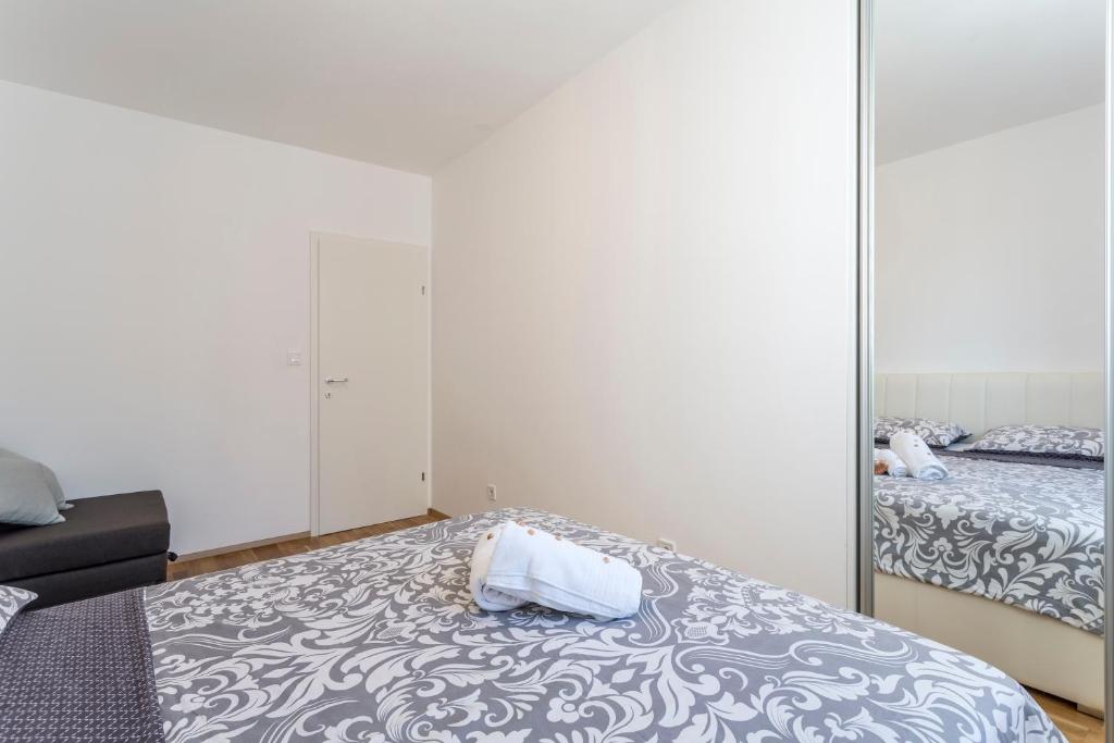 Krevet ili kreveti u jedinici u okviru objekta Apartment Luka