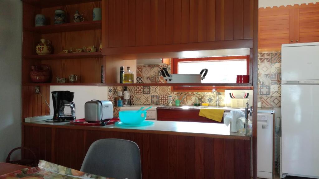 Kuchyň nebo kuchyňský kout v ubytování Villa Kalandra