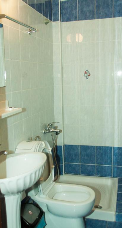Koupelna v ubytování Stavrodromi Hotel