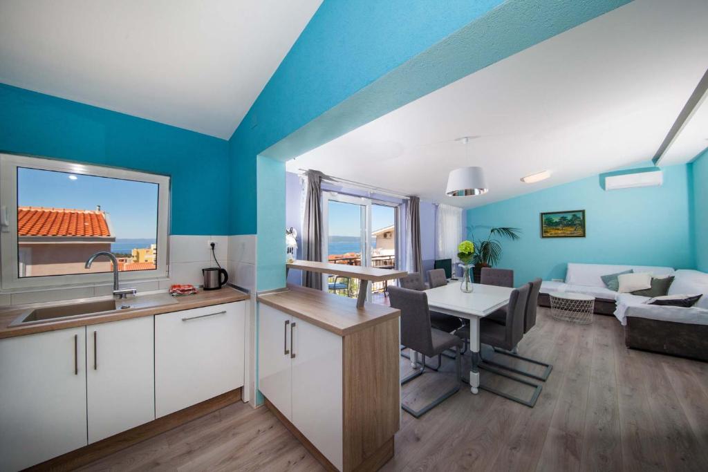 Kuchyň nebo kuchyňský kout v ubytování Apartman Josipa