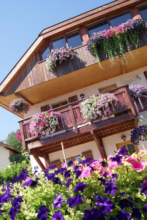 Balkón nebo terasa v ubytování B&B Le Sourire du Lac
