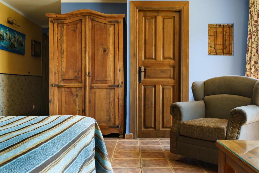 Posezení v ubytování Hotel Rural Albamanjon