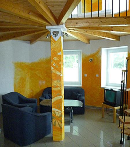 Area soggiorno di Motel Dacice