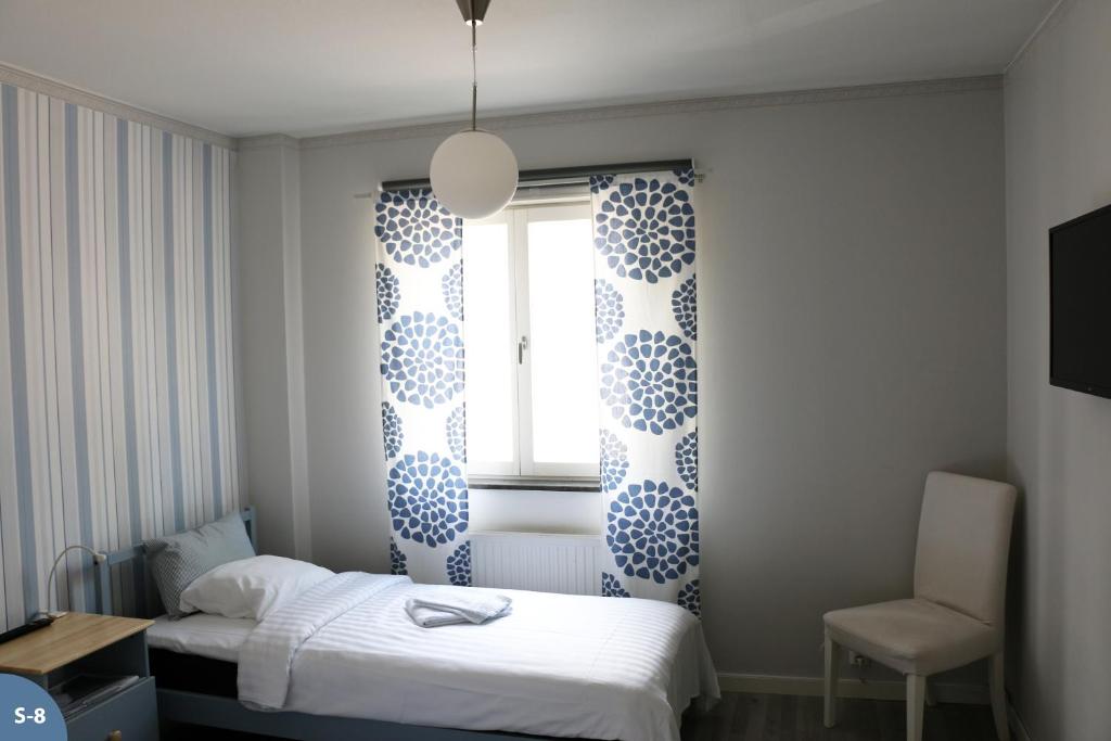 Postel nebo postele na pokoji v ubytování Svefi Vandrarhem - Hostel