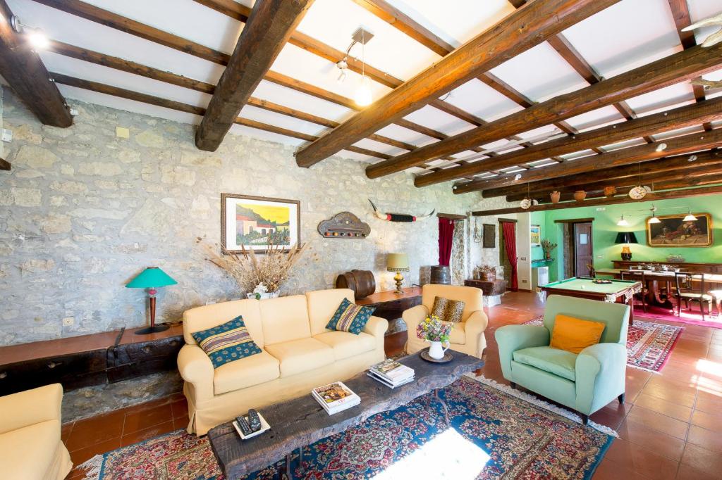 Posezení v ubytování Casa Boschetto