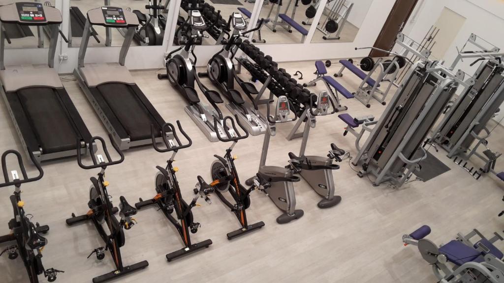 Fitness centrum a/nebo fitness zařízení v ubytování Pensión Astigarraga