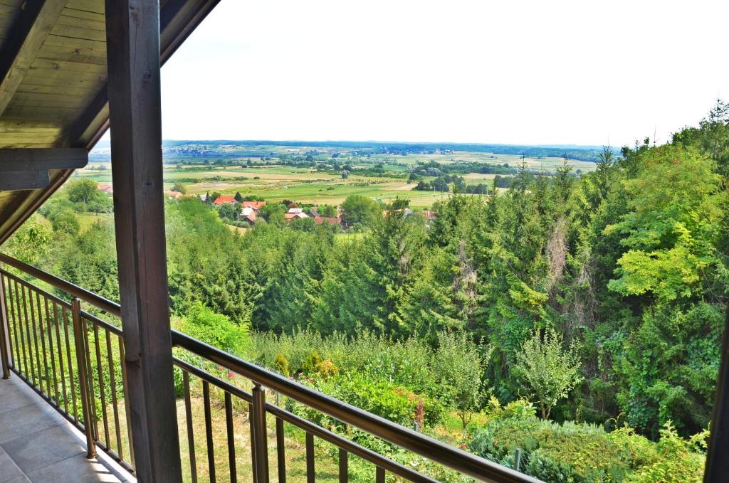 Balkón nebo terasa v ubytování Green Zelina